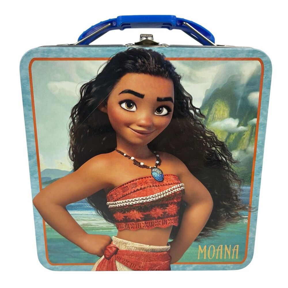 Disney Moana Pua Adventures in Oceania Metal Tin Lunch Box 5.5"x5.5" with Handle